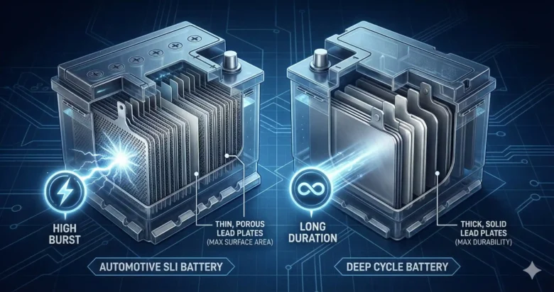 Deep Cycle vs. Automotive Batteries