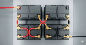 Master battery wiring for car audio! Step-by-step technical guide on wiring batteries in parallel and series using OFC cables and copper busbars.