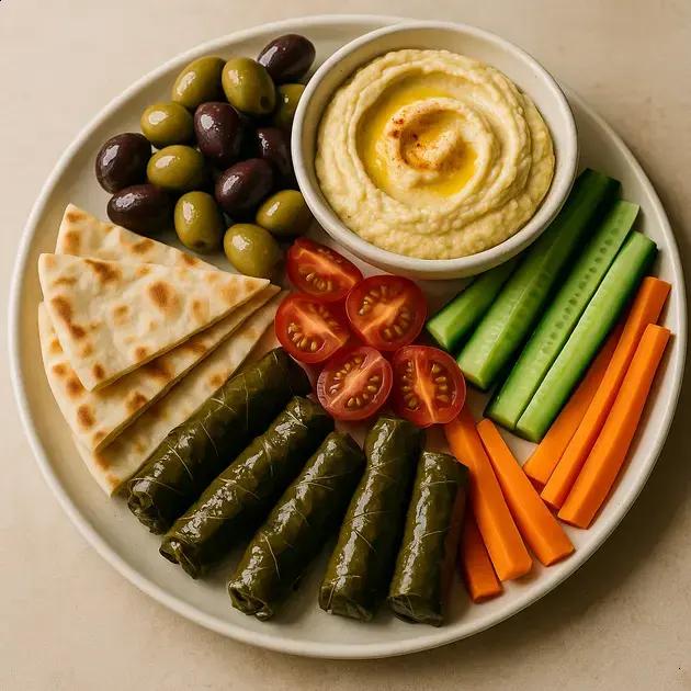 One Platter Mediterranean Appetizers for Stylish Entertaining
